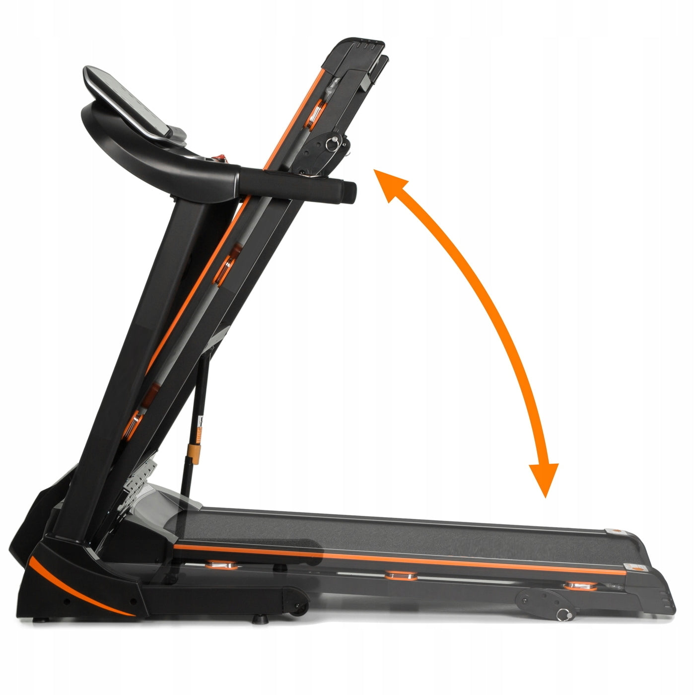 Banda de Alergat Electrica SpeedRun idealStore, Motor 3CP, 12 Programe de Antrenament, Functie FAT, Sistem de Amortizare, Senzor Ritm Cardiac, Sistem de Inclinare in 3 Trepte, Viteza Max 17km/h, Capacitate Max 130Kg, Pliabila