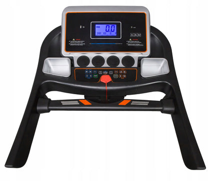 Banda de Alegart Electrica RunMax idealStore, Motor 3.5CP, 12 Programe de Antrenament, Functie FAT, Senzor Ritm Cardic pe Manere, Sistem de Inclinare in 3 Trepte, Viteza Max 18km/h, Capacitate Max 130Kg, Pliabila, Roti Pentru Transport