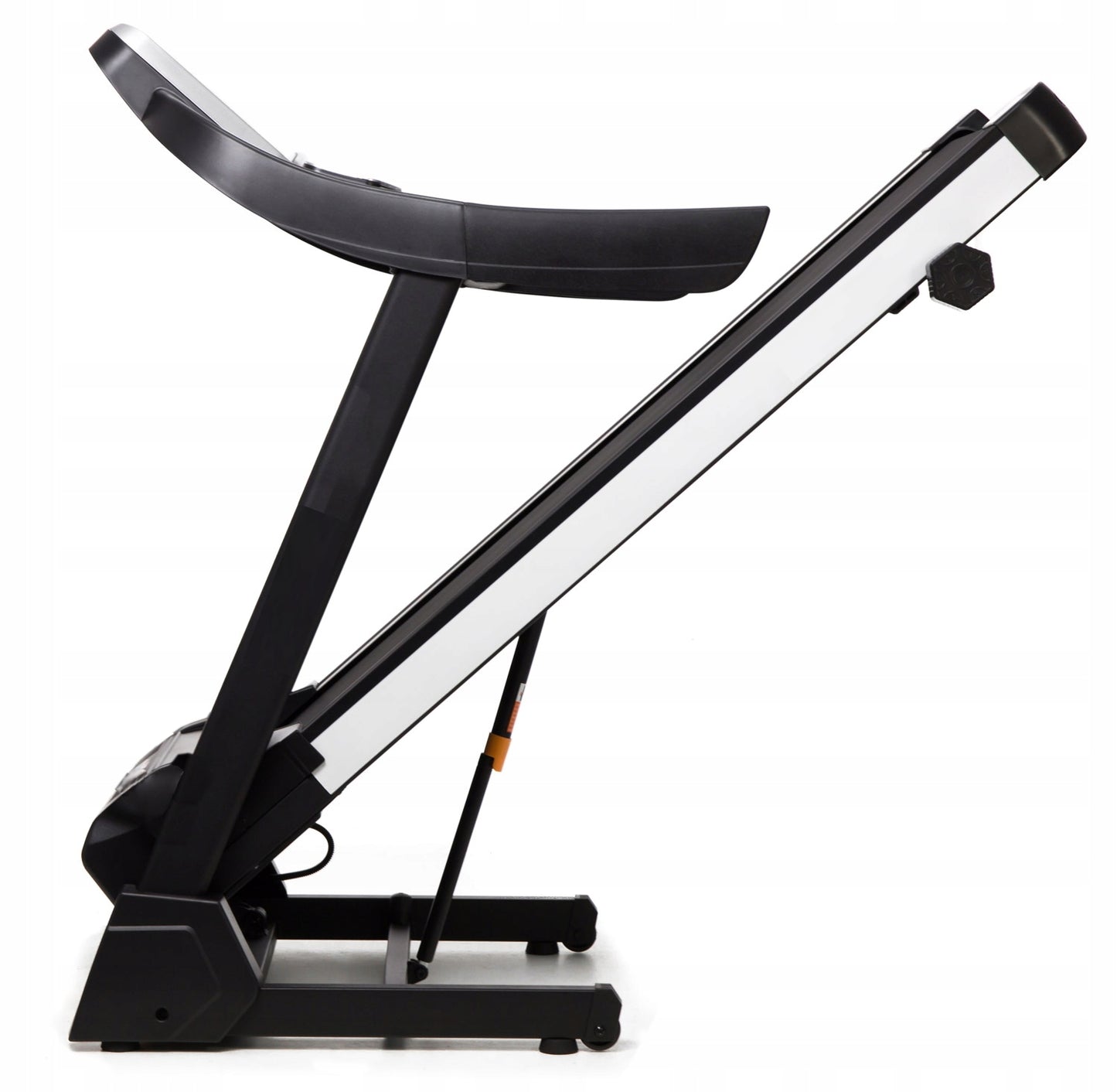 Banda de Alegart Electrica RunMax idealStore, Motor 3.5CP, 12 Programe de Antrenament, Functie FAT, Senzor Ritm Cardic pe Manere, Sistem de Inclinare in 3 Trepte, Viteza Max 18km/h, Capacitate Max 130Kg, Pliabila, Roti Pentru Transport