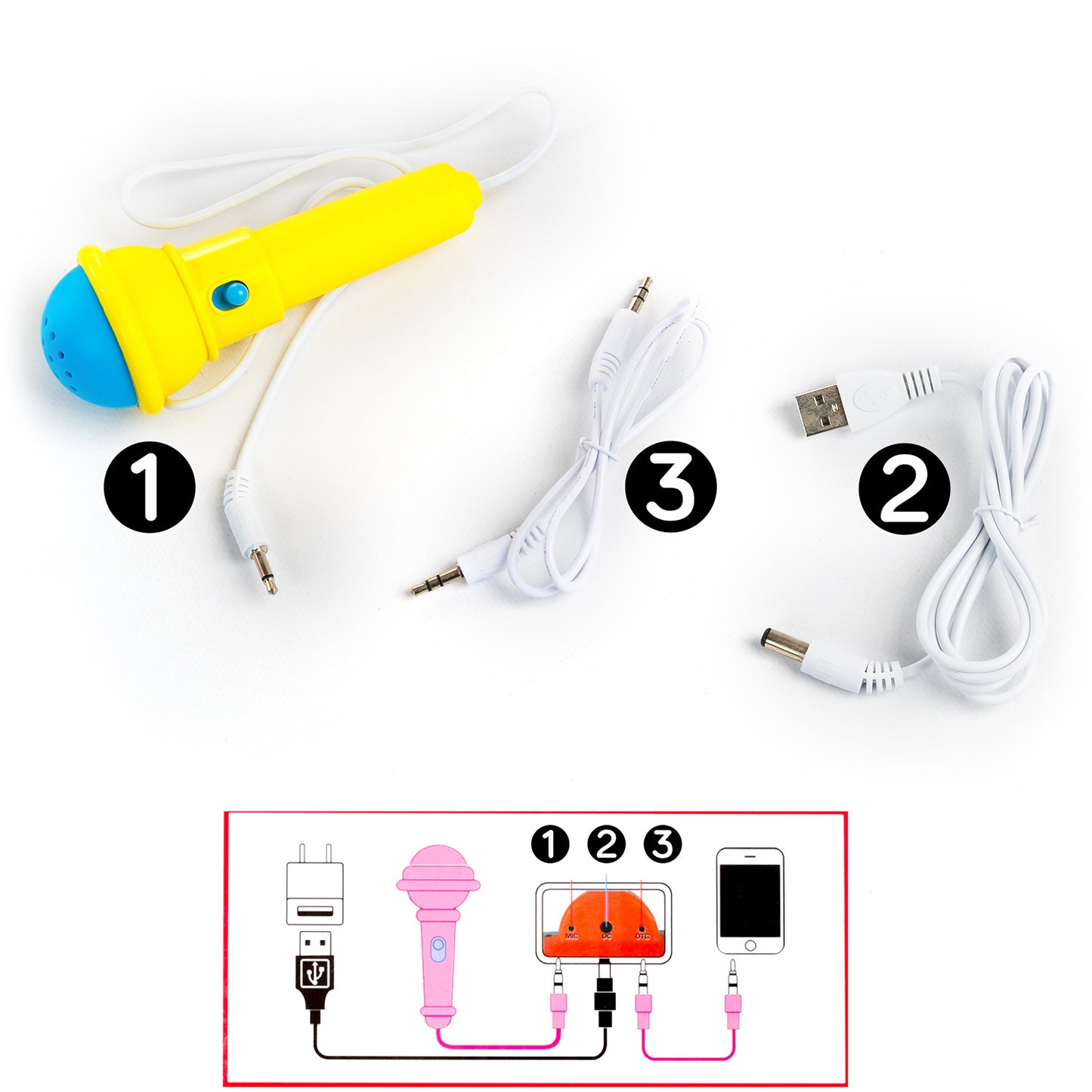 Orga cu Microfon si Scaunel idealSTORE, Glamour Piano, Dimensiuni 45 x 60 x 25 cm, Echipata cu 37 taste functionale, Lumini colorate, Dezvolta dexteritatea manuala, Albastra-Galben