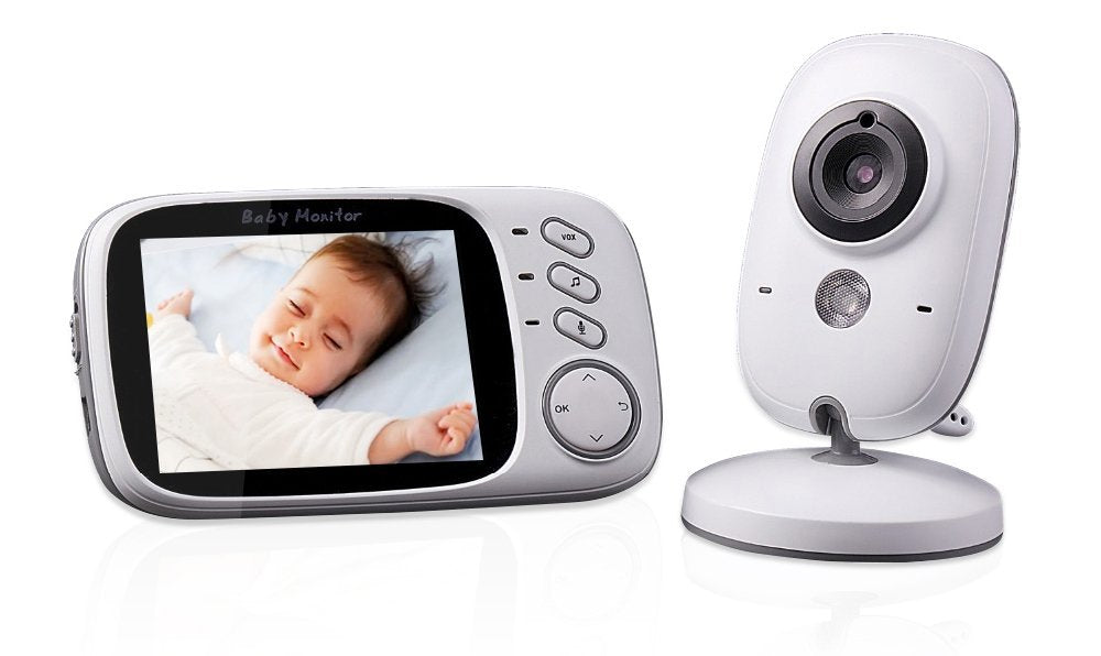 Sistem Monitorizare VIDEO pentru bebelusi Clear view IDL 63, Wireless, Night Vision, Senzor Temperatura, Ecran generos 3.2 inch,Talk back, Cantece de leagan