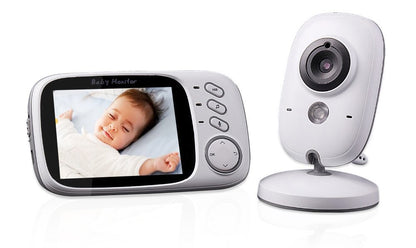 Sistem Monitorizare VIDEO pentru bebelusi Clear view IDL 63, Wireless, Night Vision, Senzor Temperatura, Ecran generos 3.2 inch,Talk back, Cantece de leagan