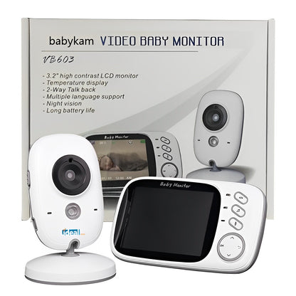 Sistem Monitorizare Video si Audio Baby Safety IDL, Wireless, Night Vision, Posibilitatea de a vorbi cu copilul, Senzor Temperatura, Ecran foarte mare 3.2 inch, Talk back, Cantece de leagan