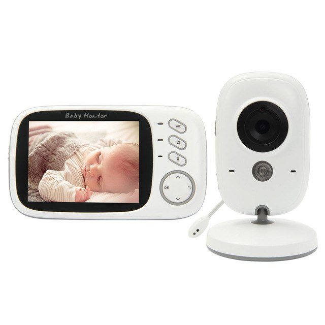 Sistem Monitorizare Video si Audio Baby Safety IDL, Wireless, Night Vision, Posibilitatea de a vorbi cu copilul, Senzor Temperatura, Ecran foarte mare 3.2 inch, Talk back, Cantece de leagan