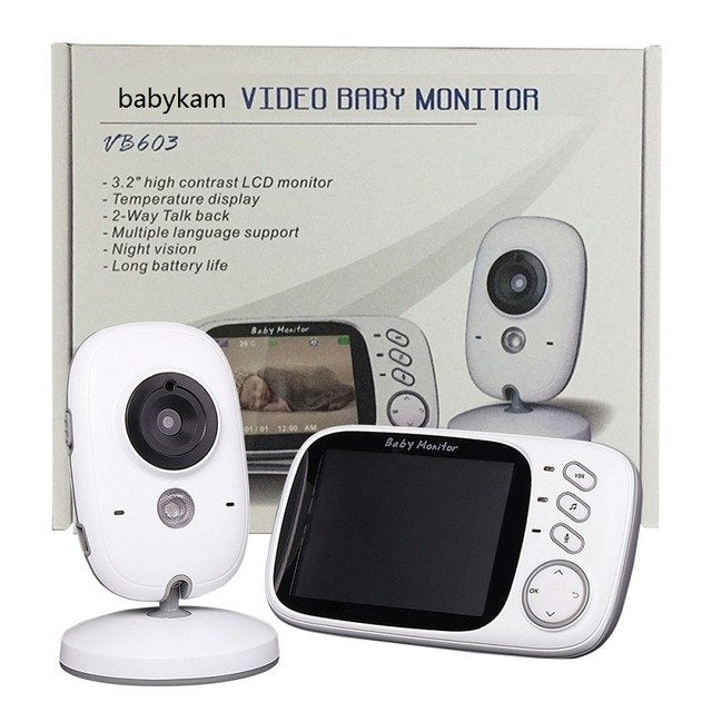 Sistem Monitorizare Video si Audio Baby Safety IDL, Wireless, Night Vision, Posibilitatea de a vorbi cu copilul, Senzor Temperatura, Ecran foarte mare 3.2 inch, Talk back, Cantece de leagan