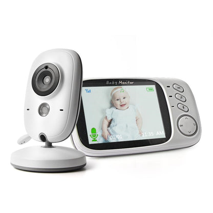 Sistem Monitorizare Video si Audio Baby Safety IDL, Wireless, Night Vision, Posibilitatea de a vorbi cu copilul, Senzor Temperatura, Ecran foarte mare 3.2 inch, Talk back, Cantece de leagan