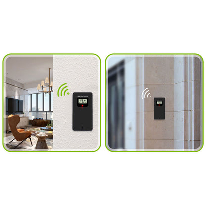 Statie Meteo Profesionala fara Fir idealSTORE, Presiune Barometrica, Calendar, Nivel de confort, Ceas cu alarma, Senzor Baterie, Functie de amanare a alarmei, Prognoza Meteo, Umiditate interioara/exterioara, Raza 60 m, Display LCD