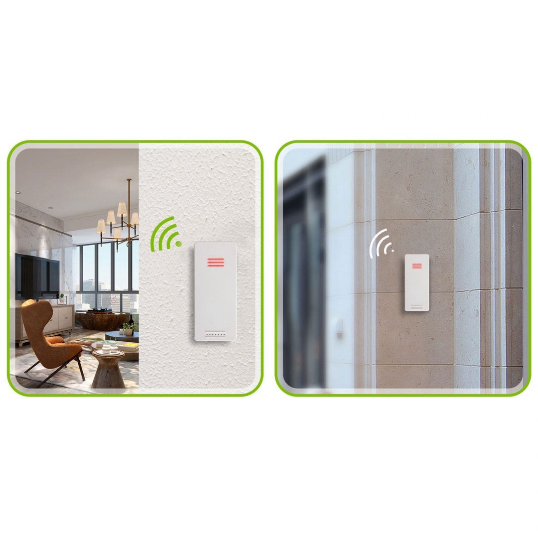 Statie Meteo Profesionala fara Fir idealSTORE, Temperatura Exterioara/Interioara, Calendar, Ceas cu alarma, Functie de amanare a alarmei, Raza 60 m, Masuratori usor de citit, Desing Modern