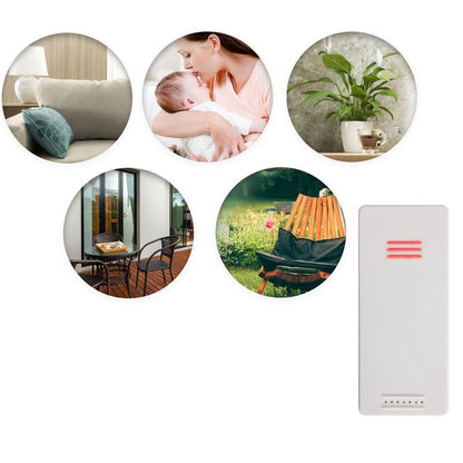 Statie Meteo Profesionala fara Fir idealSTORE, Temperatura Exterioara/Interioara, Calendar, Ceas cu alarma, Functie de amanare a alarmei, Raza 60 m, Masuratori usor de citit, Desing Modern