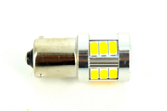Bec o Faza T.N BAU15S 5630 18SMD canbus 9V-30V nonpolar lumina: portocalie