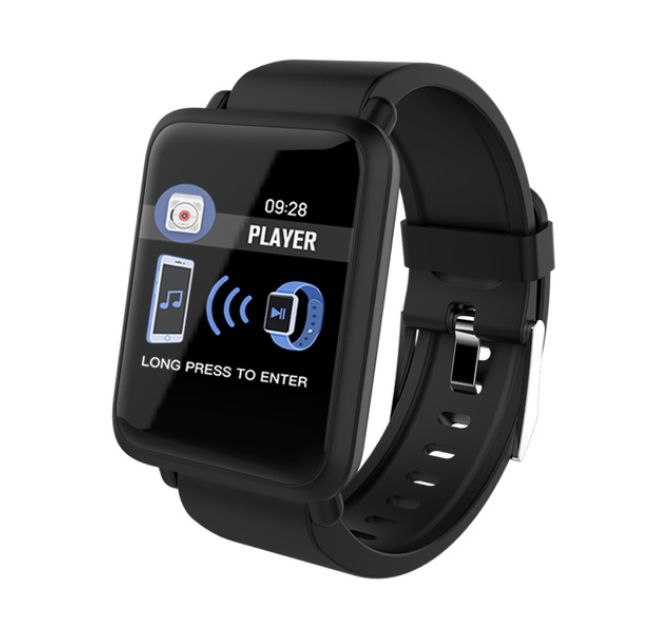 Ceas Smartwatch si Bratara Fitness Best Health, Design Sport, Tensiometru, Puls, Monitor Somn, Notificari apeluri, mesaje, IP67 Waterproof, Incarcare Magnetica, Culoare Negru