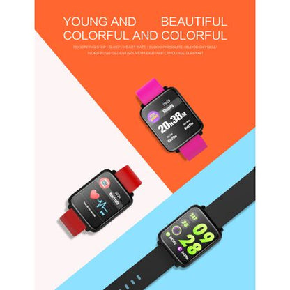 Ceas Smartwatch si Bratara Fitness Best Health, Design Sport, Tensiometru, Puls, Monitor Somn, Notificari apeluri, mesaje, IP67 Waterproof, Incarcare Magnetica, Culoare Roz