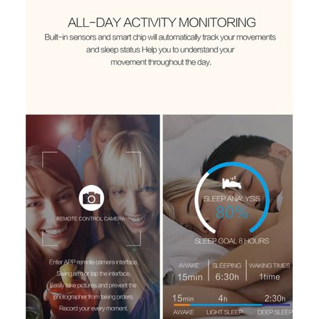 Ceas Smartwatch si Bratara Fitness Best Health, Design Sport, Tensiometru, Puls, Monitor Somn, Notificari apeluri, mesaje, IP67 Waterproof, Incarcare Magnetica, Culoare Roz