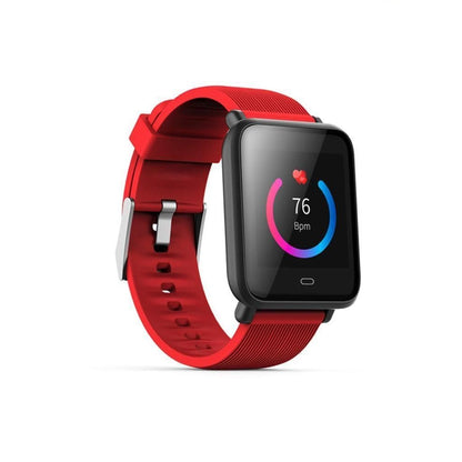 Ceas Smartwatch si Bratara Fitness Best Health, Design Sport, Tensiometru, Puls, Monitor Somn, Notificari apeluri, mesaje, IP67 Waterproof, Incarcare Magnetica, Culoare Rosu