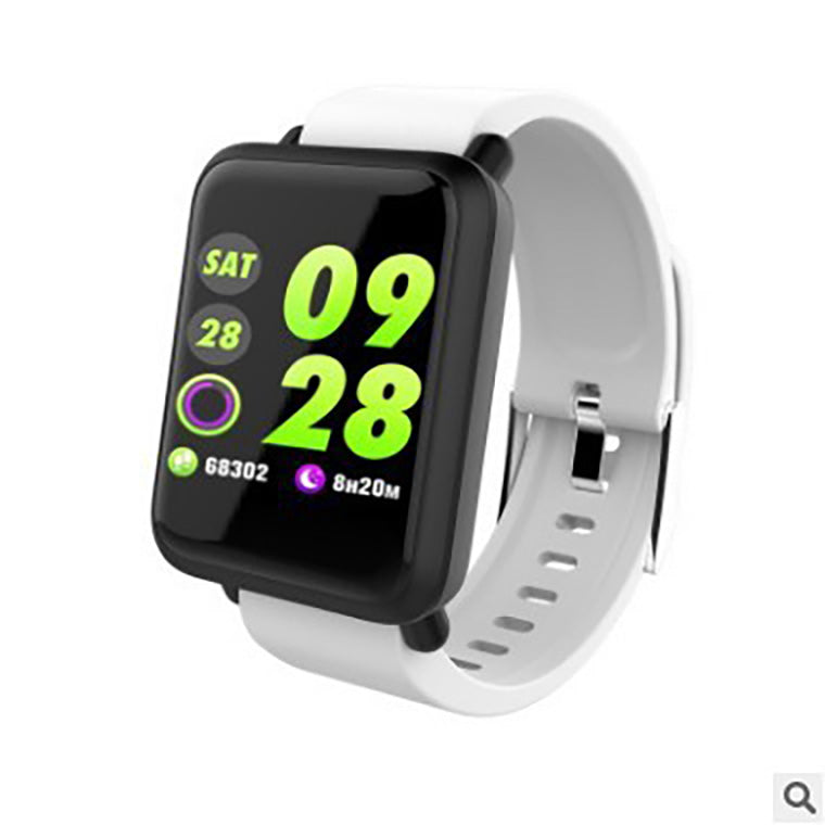 Ceas Smartwatch si Bratara Fitness Best Health, Design Sport, Tensiometru, Puls, Monitor Somn, Notificari apeluri, mesaje, IP67 Waterproof, Incarcare Magnetica, Culoare Alb