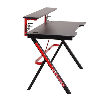 Birou de gaming idealSTORE BLACK MANTIS, Suprafata de 120x60 cm, Modern, Stabil, Durabil, Confetionat din MDF de 18 mm acoperit cu laminat, Ideal pentru sesiunile de gaming