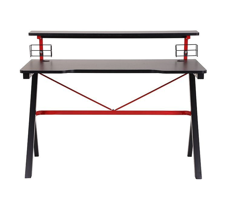 Birou de gaming idealSTORE BLACK MANTIS, Suprafata de 120x60 cm, Modern, Stabil, Durabil, Confetionat din MDF de 18 mm acoperit cu laminat, Ideal pentru sesiunile de gaming