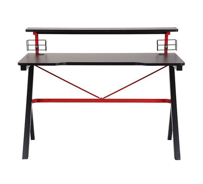 Birou de gaming idealSTORE BLACK MANTIS, Suprafata de 120x60 cm, Modern, Stabil, Durabil, Confetionat din MDF de 18 mm acoperit cu laminat, Ideal pentru sesiunile de gaming