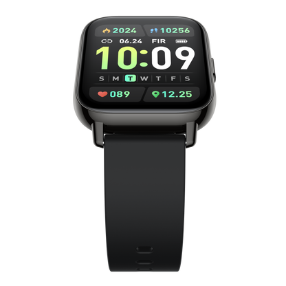 Ceas SmartWatch Black Star idealSTORE, Ecran TFT 1, 69, Android/IOS, Bluetooth, Difuzor-Microfon, Control Muzica, Camera, Apeluri, Norificari, Vreme, Fitness Traker, IP67, Monitorizare Somn, Ritm Cardiac, Tensiune Arteriala, SpO2, Sport, Pedometru