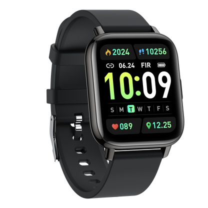 Ceas SmartWatch Black Star idealSTORE, Ecran TFT 1, 69, Android/IOS, Bluetooth, Difuzor-Microfon, Control Muzica, Camera, Apeluri, Norificari, Vreme, Fitness Traker, IP67, Monitorizare Somn, Ritm Cardiac, Tensiune Arteriala, SpO2, Sport, Pedometru