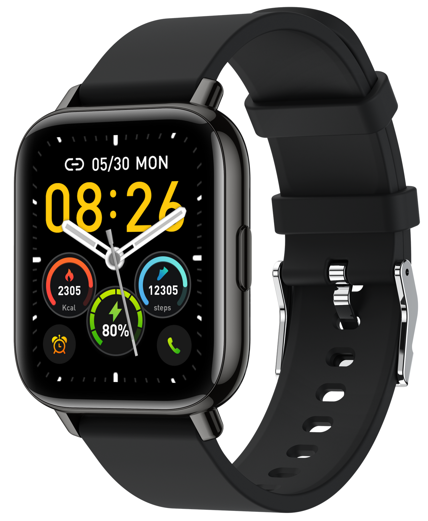 Ceas SmartWatch Black Star idealSTORE, Ecran TFT 1, 69, Android/IOS, Bluetooth, Difuzor-Microfon, Control Muzica, Camera, Apeluri, Norificari, Vreme, Fitness Traker, IP67, Monitorizare Somn, Ritm Cardiac, Tensiune Arteriala, SpO2, Sport, Pedometru