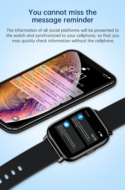 Ceas SmartWatch Black Star idealSTORE, Ecran TFT 1, 69, Android/IOS, Bluetooth, Difuzor-Microfon, Control Muzica, Camera, Apeluri, Norificari, Vreme, Fitness Traker, IP67, Monitorizare Somn, Ritm Cardiac, Tensiune Arteriala, SpO2, Sport, Pedometru