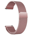 Bratara Ceas Metalica Smart Bracelet idealStore, Otel Inoxidabil Premium, Inchidere pe Magnet, Dimensiune Ajustabila, 20 MM, Roz