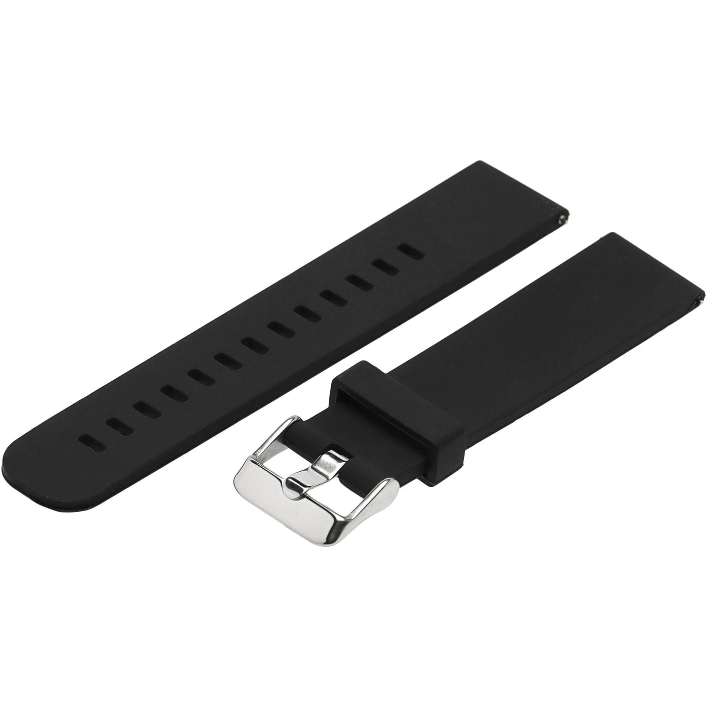 Bratara Ceas Universala din Silicon Smart Bracelet IdealStore, Dimensiune 20 mm, Neagra