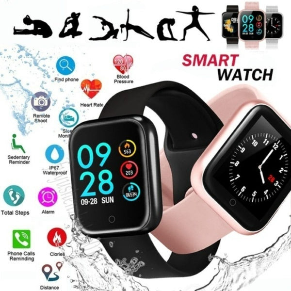 Ceas SmartWatch si Bratara Fitness Slim Time80 Fashion, Display IPS color TFT de 1.3 inch, Masurarea ritmului cardiac, Monitorizarea somnului, Muzica si Fotografii, Apeluri si memento-ul de mesaje, Design unic alaturi de bratara silicon neagra cadou