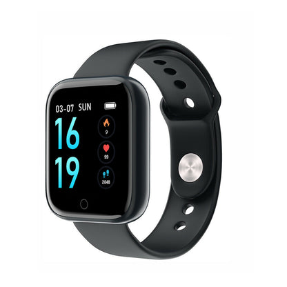 Ceas SmartWatch si Bratara Fitness Slim Time80 Fashion, Display IPS color TFT de 1.3 inch, Masurarea ritmului cardiac, Monitorizarea somnului, Muzica si Fotografii, Apeluri si memento-ul de mesaje, Design unic alaturi de bratara silicon neagra cadou