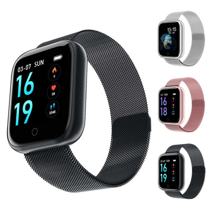 Ceas SmartWatch si Bratara Fitness Slim Time80 Fashion, Display IPS color TFT de 1.3 inch, Masurarea ritmului cardiac, Monitorizarea somnului, Muzica si Fotografii, Apeluri si memento-ul de mesaje, Design unic alaturi de bratara silicon neagra cadou