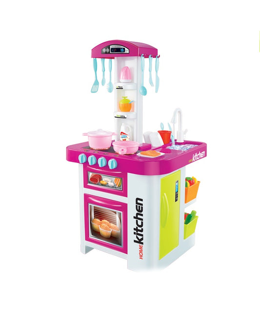 Bucatarie MULTIFUNCTIONALA Luxuri idealSTORE Master Chef XXL, 76Cm Inaltime, Lumini si Sunete Realiste, Ideala pentru dezvoltarea ABILITATILOR micutului tau, Multitudine de Accesorii, CUPTOR CU MICROUNDE, MASINA DE SPALAT VASE