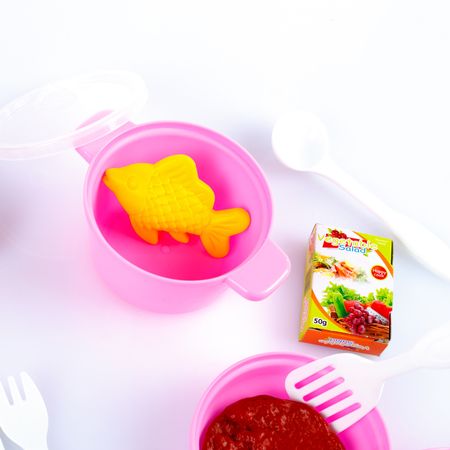 Bucatarie multifunctionala Primul Bucatar, pentru copii cu lumini si sunete, 32 acceosrii incluse, 87 cm INALTIME, chiuveta, aragaz, masina de spalat vase, ideala pentru creativitatea copilului tau, Culoare Roz