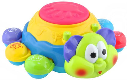 Jucarie Interactiva pentru Bebelusi BumbleBee, Model cu melodii interactive, butoane ce reproduc sunetele si nume de animale, Multicolor