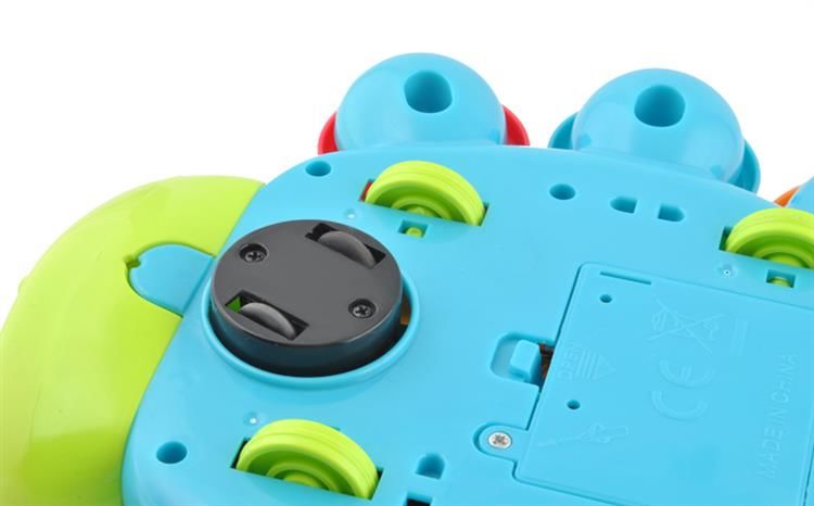 Jucarie Interactiva pentru Bebelusi BumbleBee, Model cu melodii interactive, butoane ce reproduc sunetele si nume de animale, Multicolor