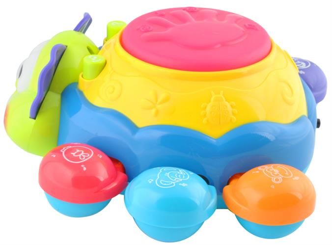 Jucarie Interactiva pentru Bebelusi BumbleBee, Model cu melodii interactive, butoane ce reproduc sunetele si nume de animale, Multicolor