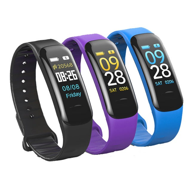 Smartwatch si Bratara Fitness Smart Crimson Light 1, Monitorizare Puls, Pasi, Calorii, Notificare Mesaje, IP67 Waterproof, Culoare Negru