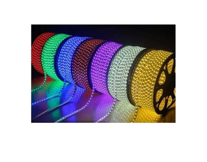 Cablu luminos IDL Profesional, 1 metru pentru decorarea casei cu 30 becuri albastre/ metru, Utilizare interior/exterior ce asigura o atmosfera vesela si primitoare in preajma Sarbatorilor