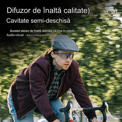 Ochelari inteligenti idealSTORE CAMglasses, Inregistrare Video HD 2K, Fotografiere 4K, Preluare Apel, Microfon cu Reducere Zgomot, Ascultare Muzica, Lentile Polarizate Colorate, Sunet Stereo HD, Rezistent la Apa, Utilizare Multipla