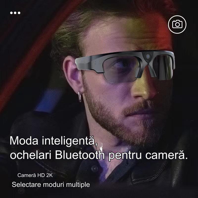 Ochelari inteligenti idealSTORE CAMglasses, Inregistrare Video HD 2K, Fotografiere 4K, Preluare Apel, Microfon cu Reducere Zgomot, Ascultare Muzica, Lentile Polarizate Colorate, Sunet Stereo HD, Rezistent la Apa, Utilizare Multipla