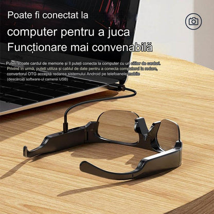 Ochelari inteligenti idealSTORE CAMglasses, Inregistrare Video HD 2K, Fotografiere 4K, Preluare Apel, Microfon cu Reducere Zgomot, Ascultare Muzica, Lentile Polarizate Transparente, Sunet Stereo HD, Rezistent la Apa, Utilizare Multipla