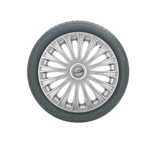 Set 4 Capace roti Ring Dino cu inel cromat 13', model elegant