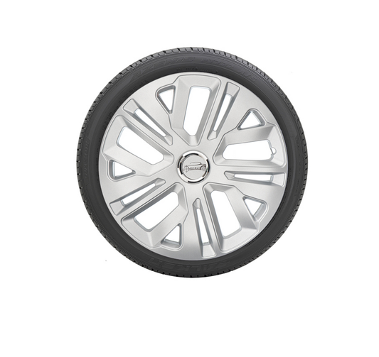 Set 4 Capace roti Ring Raven cu inel cromat 13', model elegant