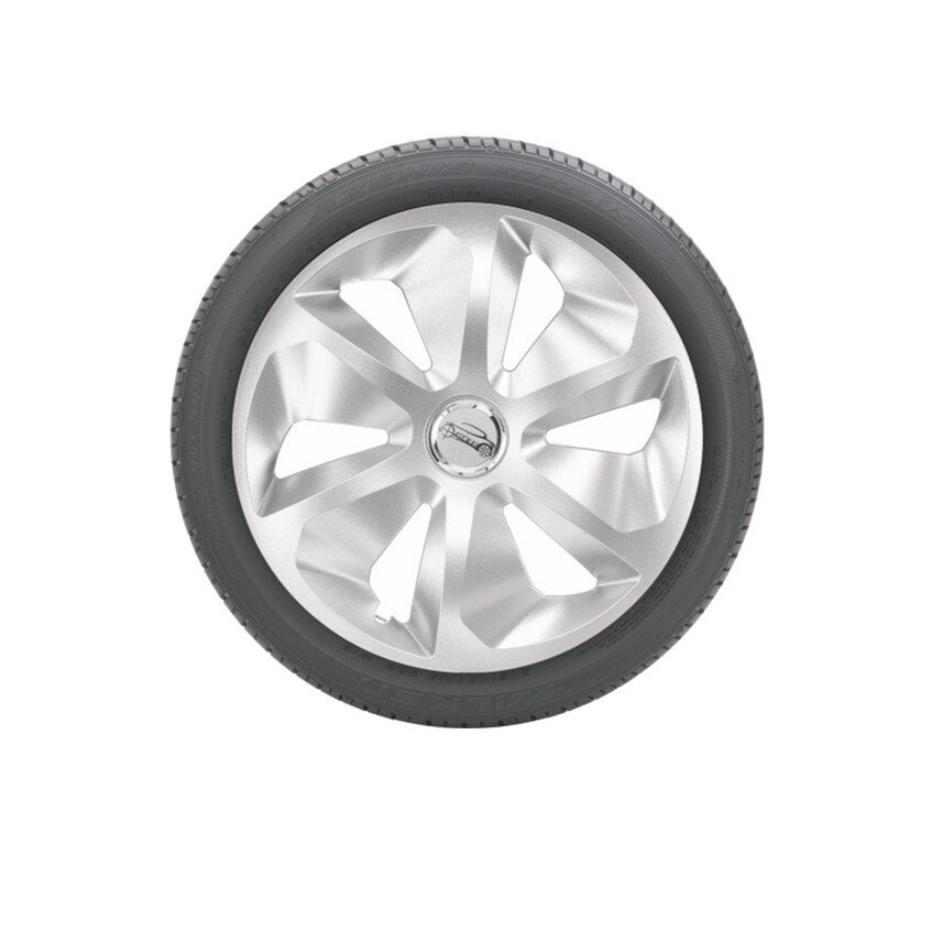 Set 4 Capace roti Ring Roco cu inel cromat 13', model elegant