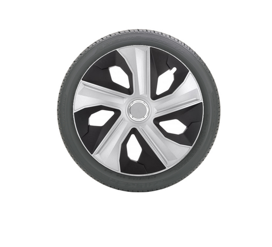 Set 4 Capace roti IDL - 14 inch - Capace roti Grafit Luna II cu inel cromat, material rezistent la viteze mari