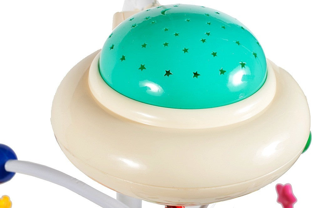 Carusel Muzical pentru patut cu Proiector stelute inclus, melodii linistitoare, jucarii detasabile, Volum reglabil, Magic Dreams