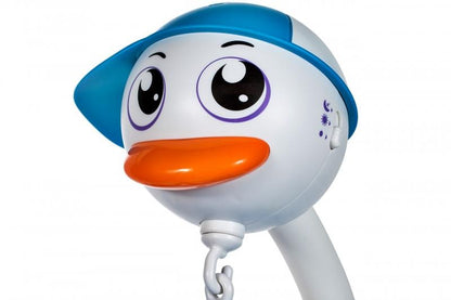 Carusel interactiv idealStore Mama Gasca pentru patutul bebelusului cu 18 melodii si 4 jucarii atasate, Dimensiune 27,5 x 49,0 x 47,0 cm, Clema de fixare rezistenta, Multicolor