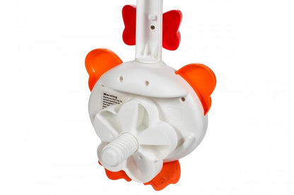 Carusel interactiv idealStore Mama Gasca pentru patutul bebelusului cu 18 melodii si 4 jucarii atasate, Dimensiune 27,5 x 49,0 x 47,0 cm, Clema de fixare rezistenta, Multicolor