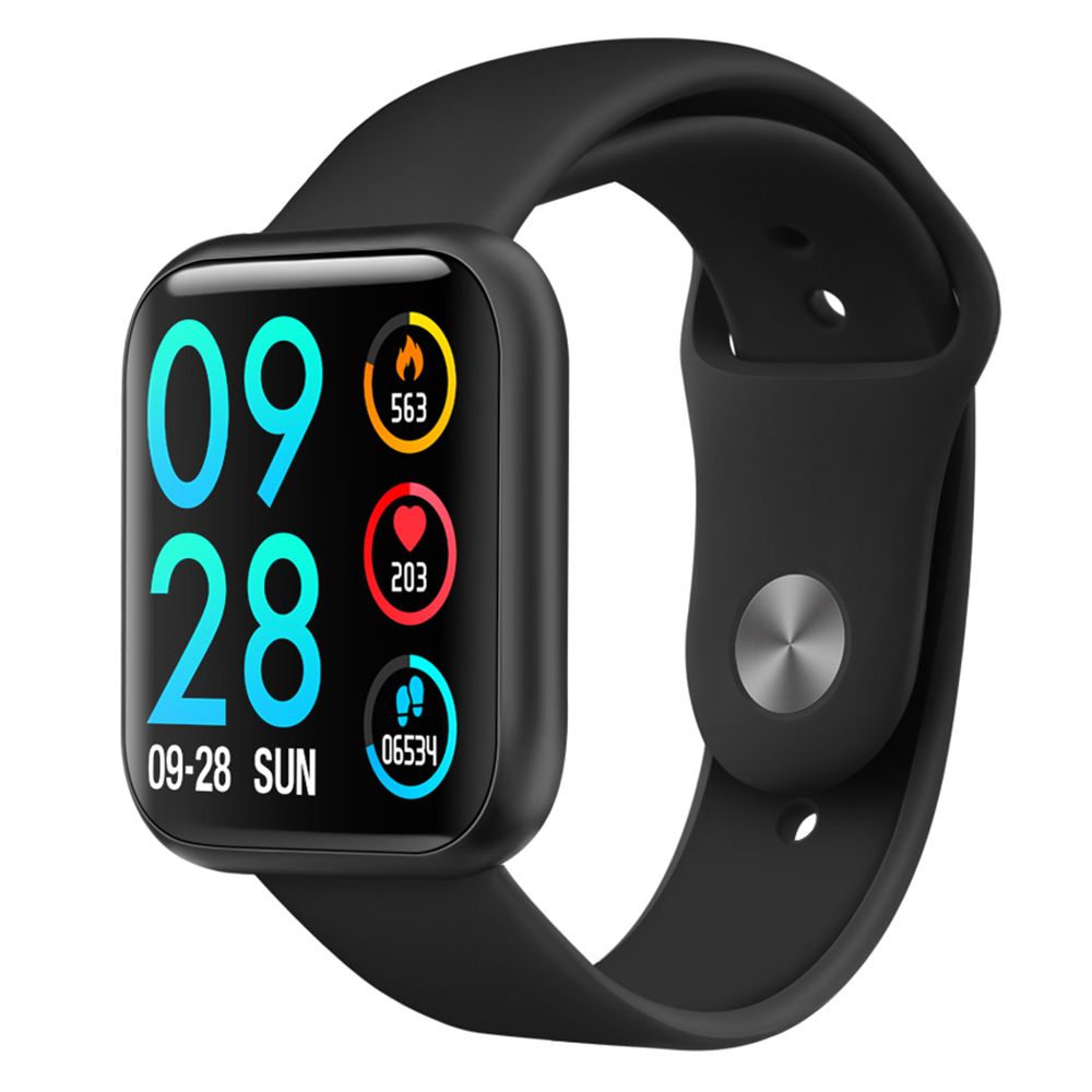 Ceas Smartwatch cu functie de Bratara Fitness idealStore P80 Negru, cu functie de monitorizare tensiune arteriala, ritm cardiac, Monitorizare somn, Nivel oxigen, Notificari Apel/Sms, cu curea metalica si curea de silicon