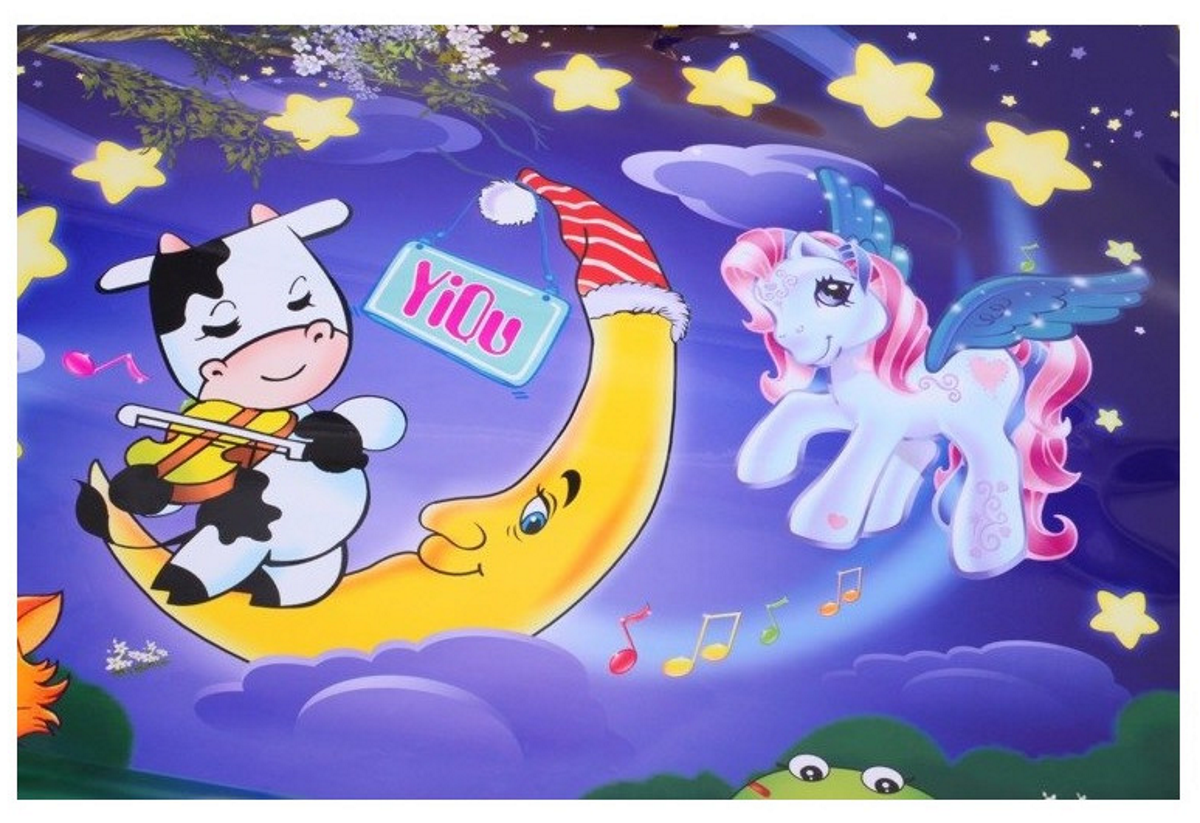 Covoras Educational Interactiv idealStore Ferma Vesela, Pentru bebelusi, 7 tipuri de sunete de animale, Melodii, Luminite